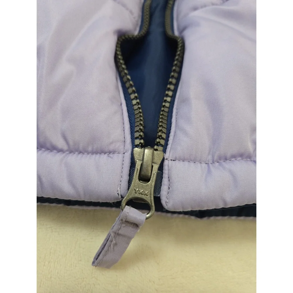 Vintage Weatherproof Youth Girls Large 14-16 Puffer Vest Lavender Pockets Zip